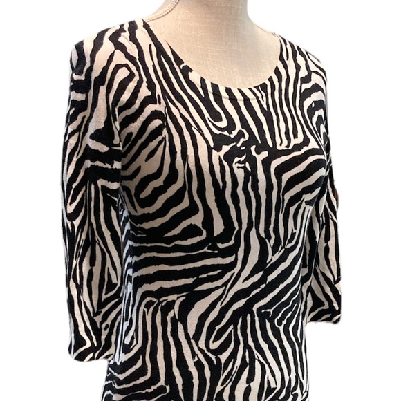 Loft by Ann Taylor Zebra Striped Dress - Picture 4 of 7